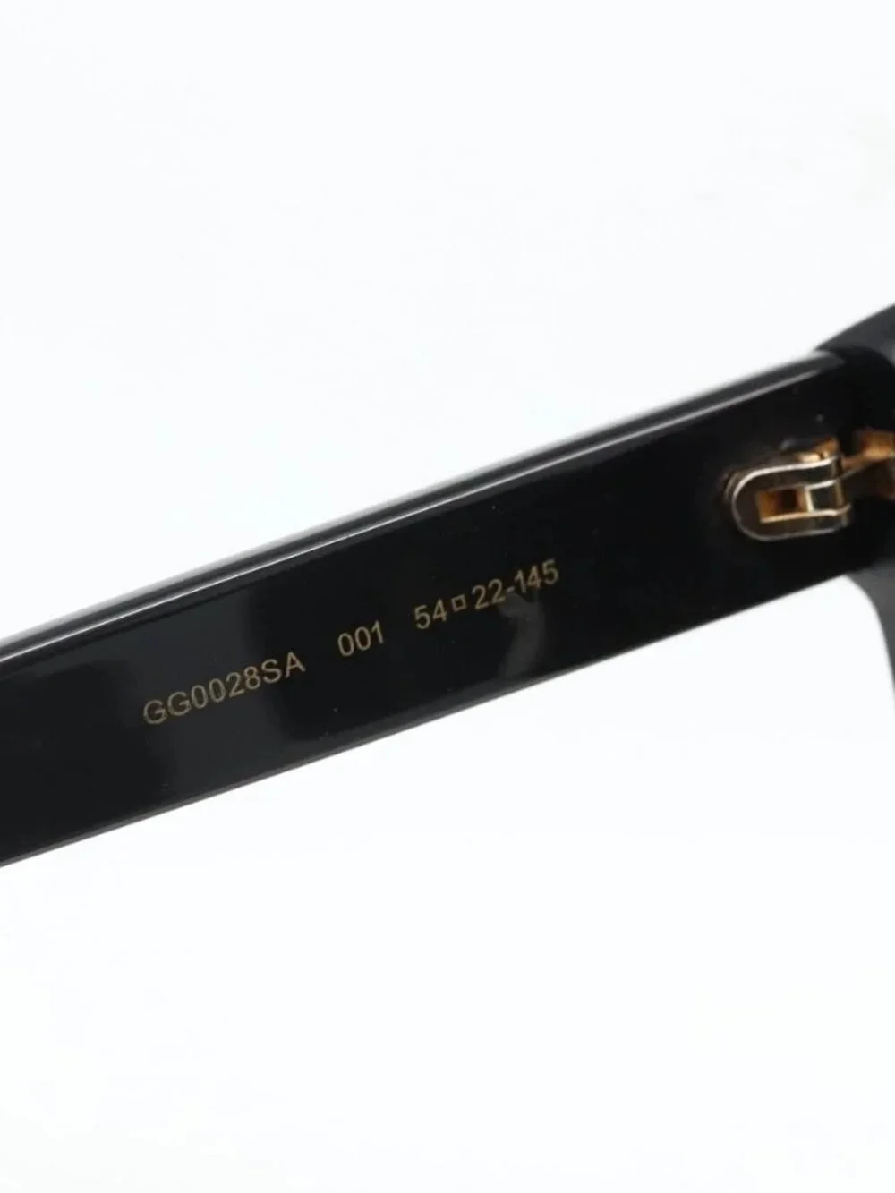 GUCCI Sunglasses plastic Black Auth bs34418